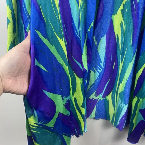 Vintage Oscar de la Renta Swimwear Women Swim Cover Up Large Retro Pockets Artsy - Picture 4 of 8